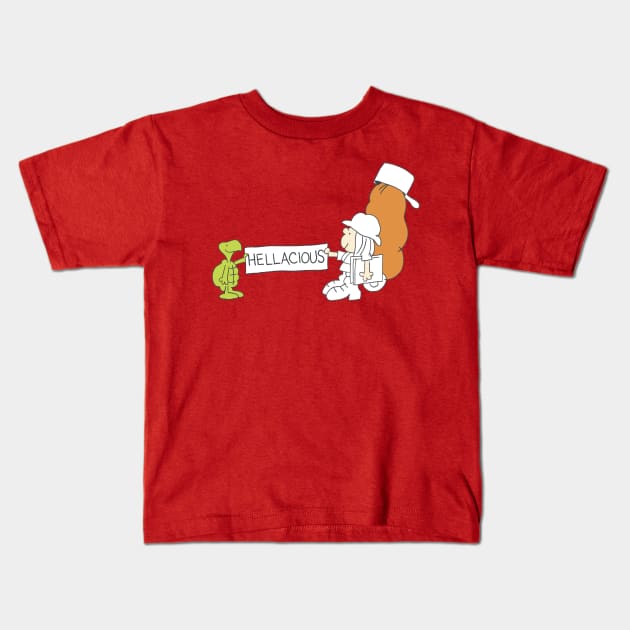 Hellacious Kids T-Shirt by ThirteenthFloor